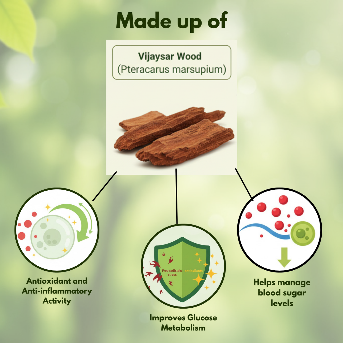 Ayurvedic Glass| Sugar Vijaysar Wood Glass Herbal Tumbler