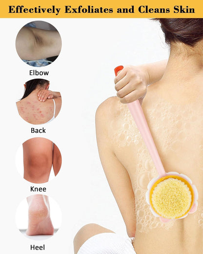 🛁✨ 2-in-1 Bath Brush Pack of 3 - Ultimate Exfoliating Shower Scrubber! ✨🛁