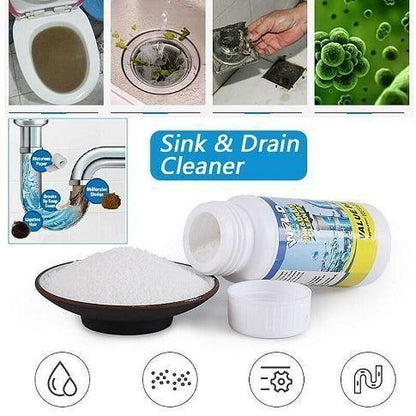 Powerful Sink Pipe Cleaning Powder – Removes Clogs or Odors (Pack of 2) 💦🚰