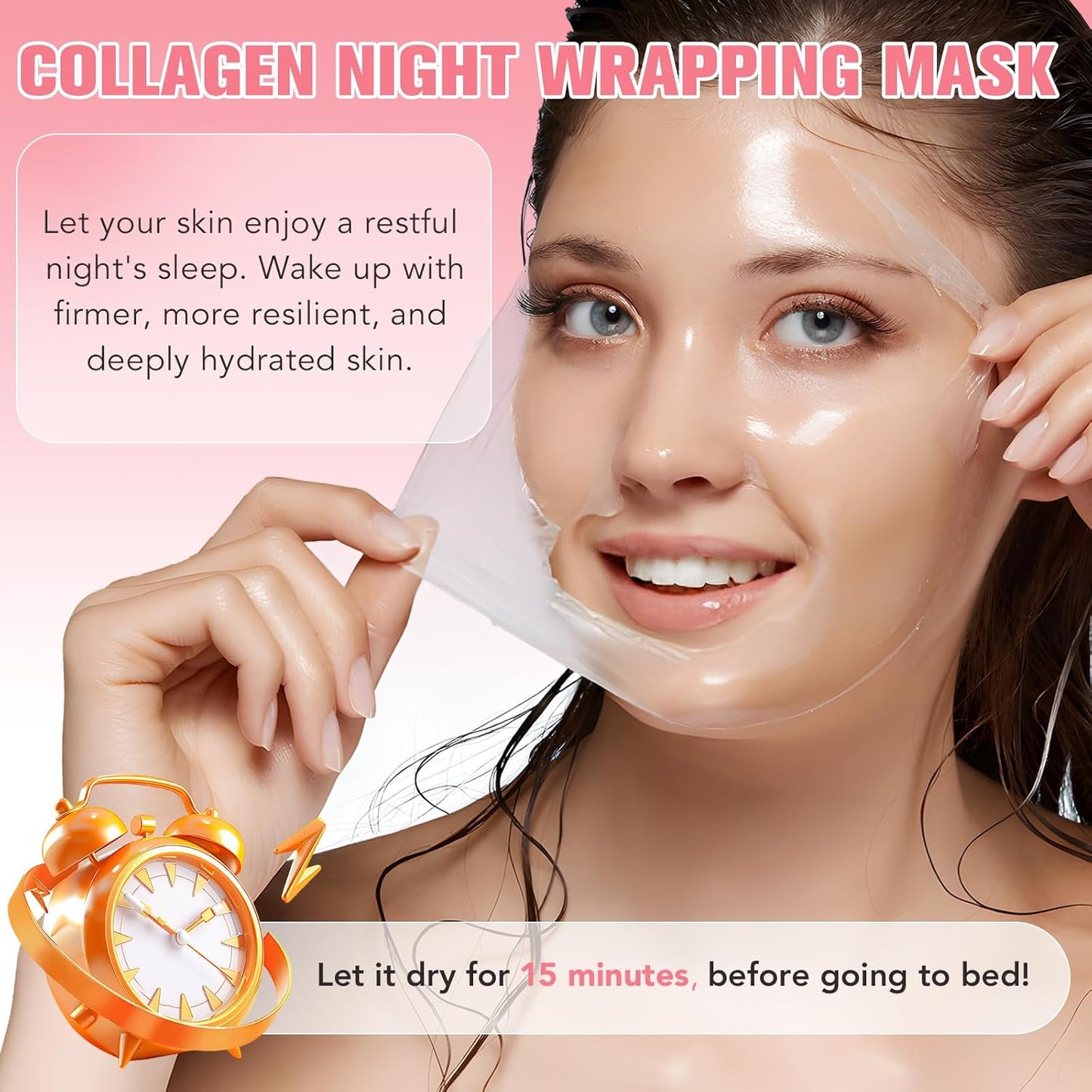 Collagen Night Wrapping Peel Off Mask (2 packs)