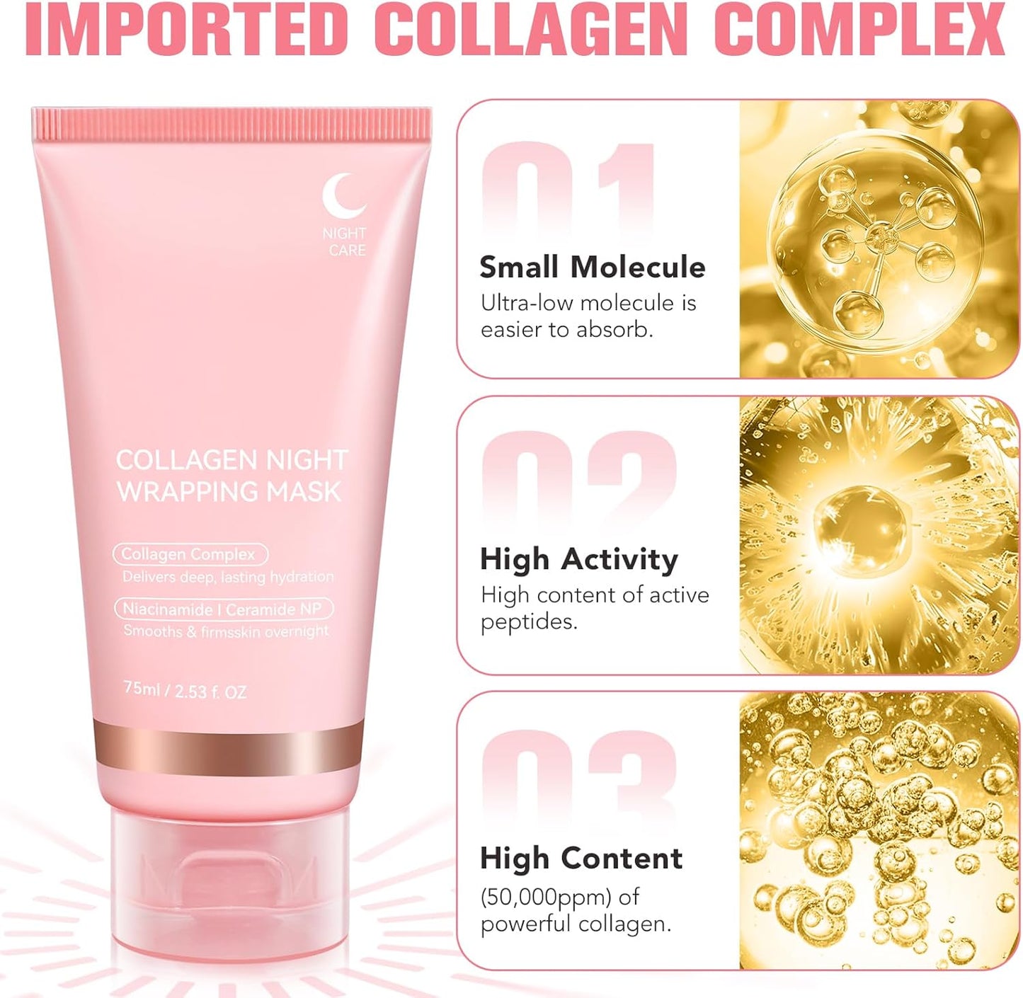 Collagen Night Wrapping Peel Off Mask (2 packs)