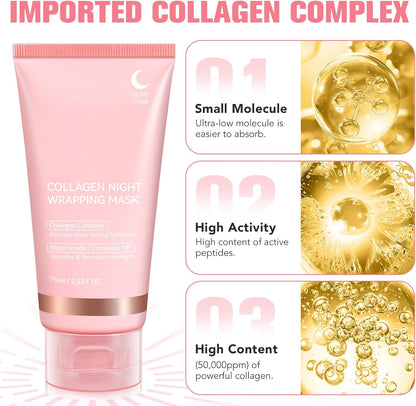 Collagen Night Wrapping Peel Off Mask (2 packs)