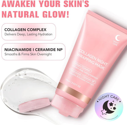 Collagen Night Wrapping Peel Off Mask (2 packs)