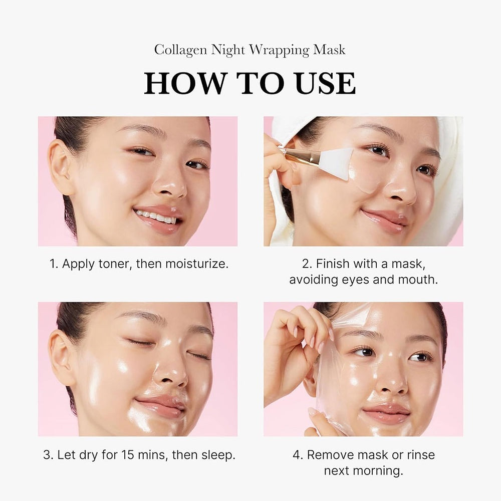 Collagen Night Wrapping Peel Off Mask (2 packs)