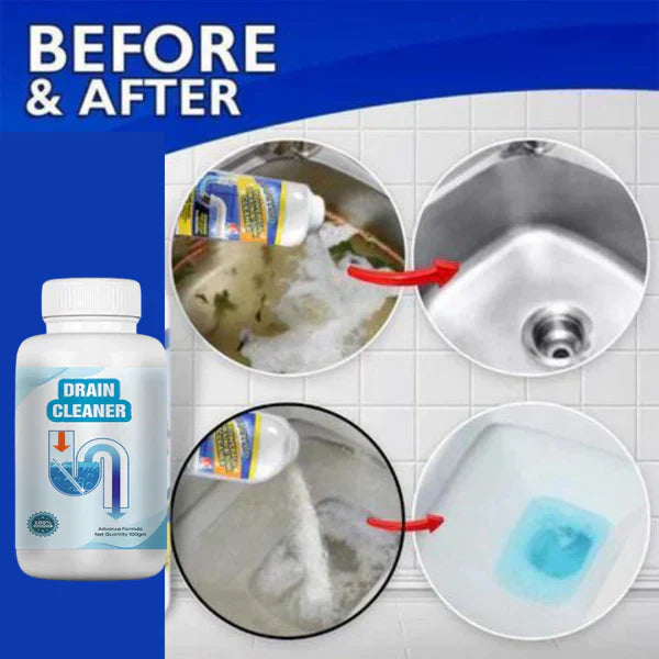 Powerful Sink Pipe Cleaning Powder – Removes Clogs or Odors (Pack of 2) 💦🚰