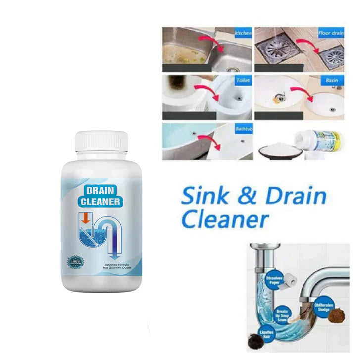Powerful Sink Pipe Cleaning Powder – Removes Clogs or Odors (Pack of 2) 💦🚰